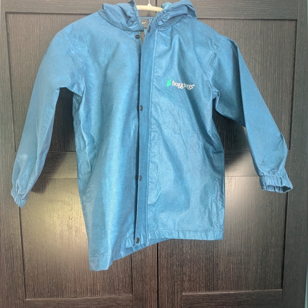 FroggToggs Youth (S) Blue Rain Jacket- Waterproof, Breathable